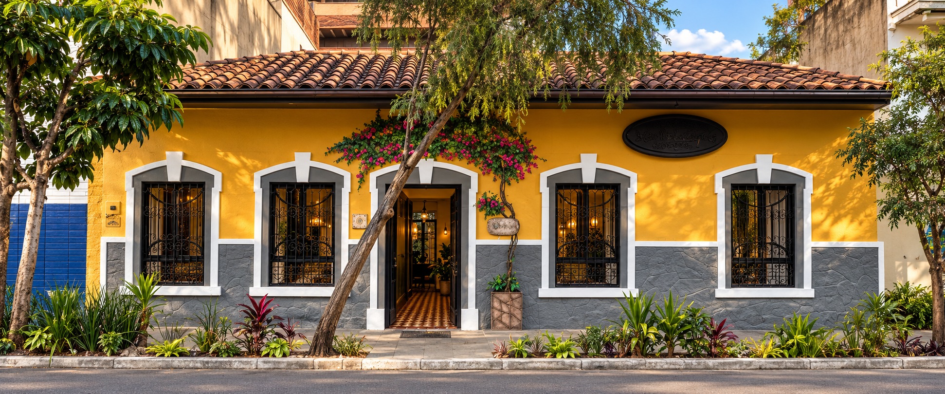 Fachada de L’Antigua en el centro de Medellín